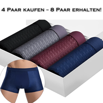 8er-Set Premium-Atmungsaktive Herrenunterwäsche – Bamboobox® [Zahlen Sie 4, erhalten Sie 8] + Gratisgeschenk: 6 Paar Socken